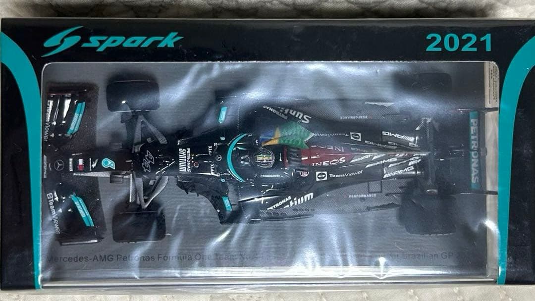 スパーク1/43 メルセデスW12 L.ハミルトン　2021ブラジルGP優勝