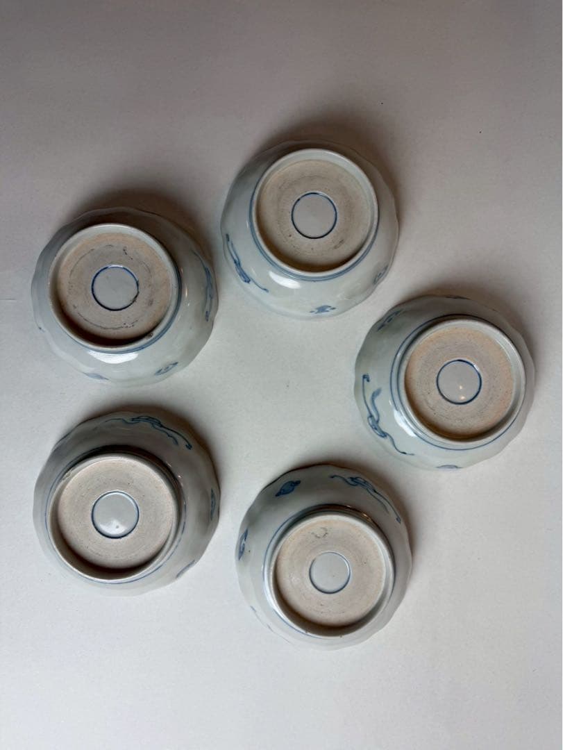 古伊万里　皿　装飾　赤絵　5枚