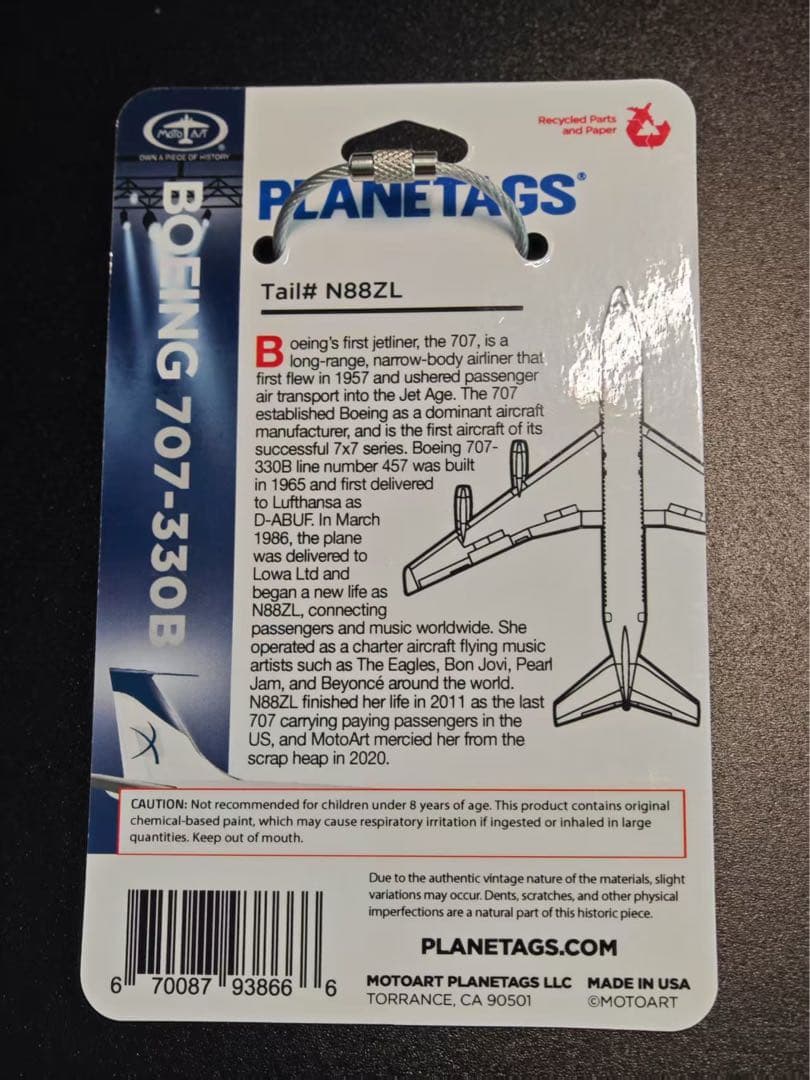 LH ルフトハンザ航空 Planetags B707