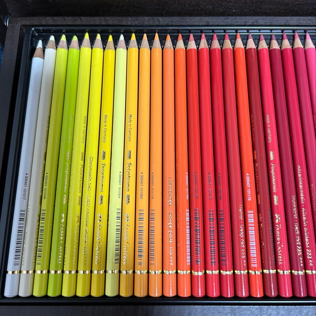 【yuki】ファーバーカステル ポリクロモス色鉛筆120色　木箱