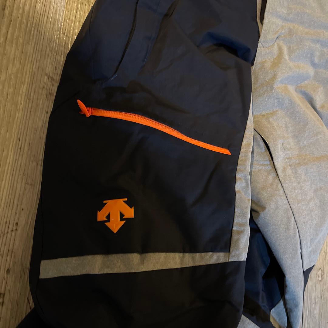 カキスポ　スキー用ウェア上下セット　サイズS ネイビー・グレー・オレンジ