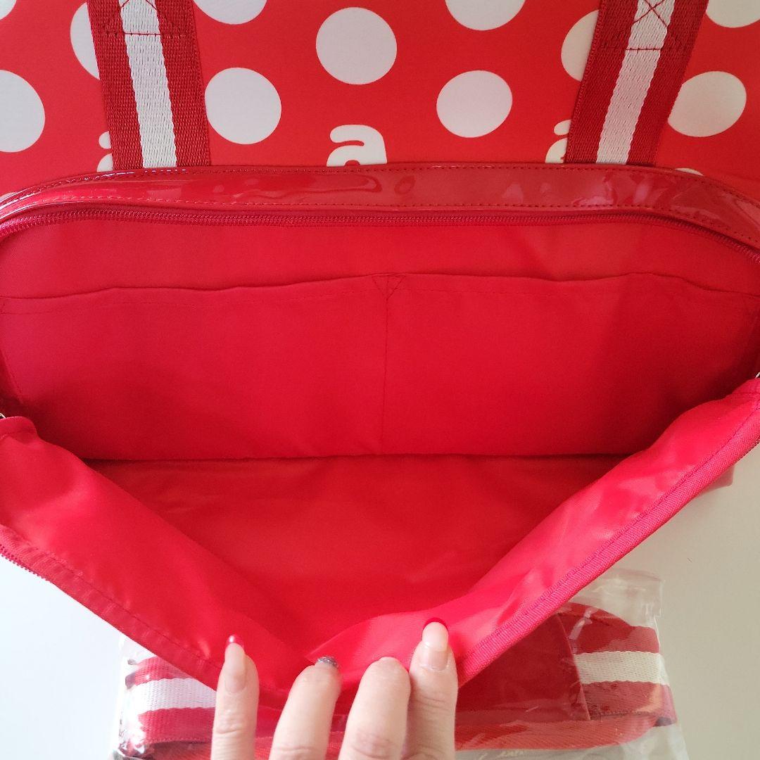 archivio 赤 水玉模様 キャディバッグ