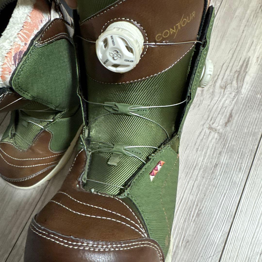 K2 CONTOUR スノーボードブーツ 女性用 オリーブグリーン/ブラウン