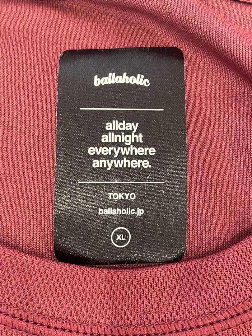ballaholic バーガンディ 長袖Tシャツ XL
