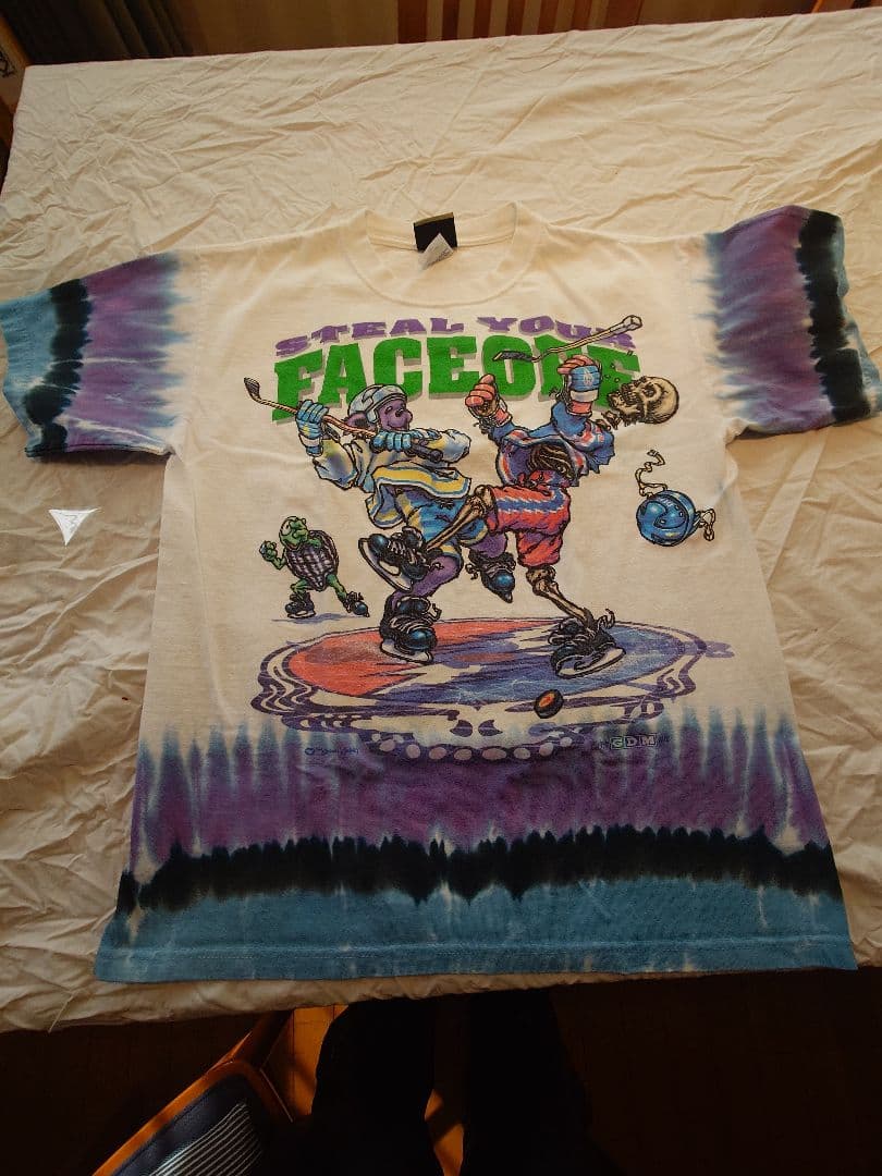 ミュージシャン 90s Grateful Dead Hockey Tie Dye T-shirt