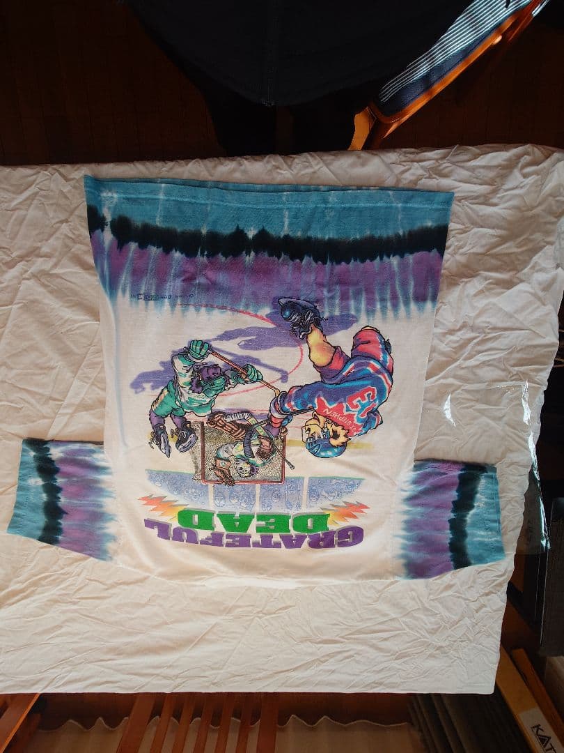 ミュージシャン 90s Grateful Dead Hockey Tie Dye T-shirt