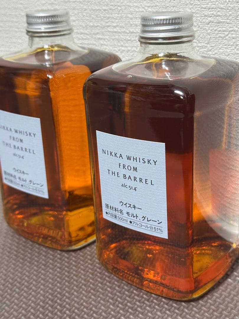 希少 フロムザバレル 500ml 2本 ニッカウイスキー モルト グレーン