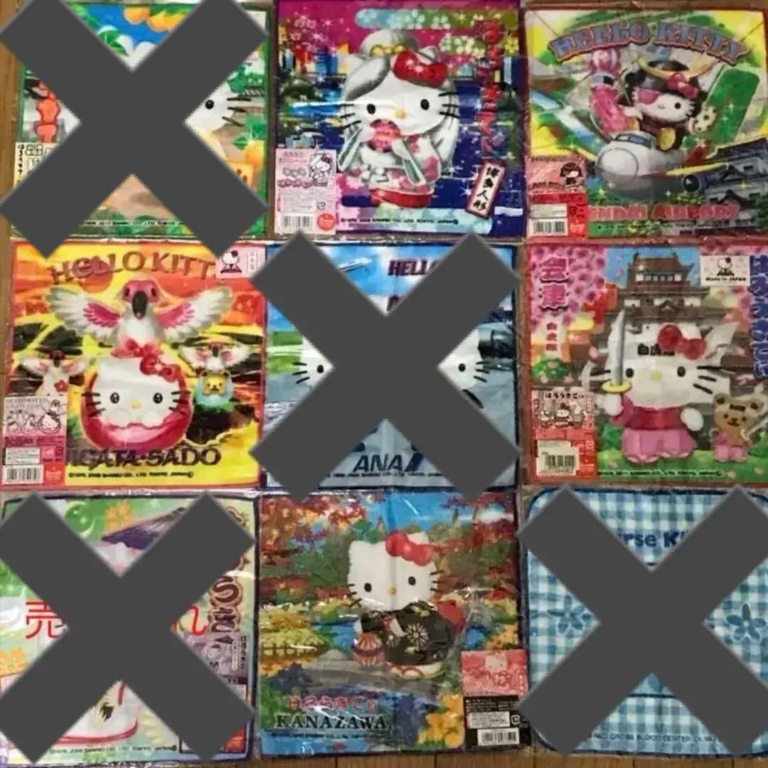 ハローキティ☆ご当地限定☆ミニタオル☆77枚☆まとめ売り☆バラ売り可能☆新品