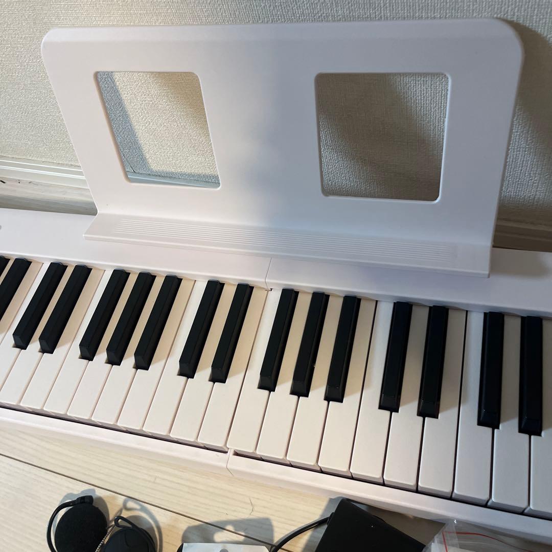 NikoMaku SWAN‑X 88鍵 折り畳み電子ピアノ 白