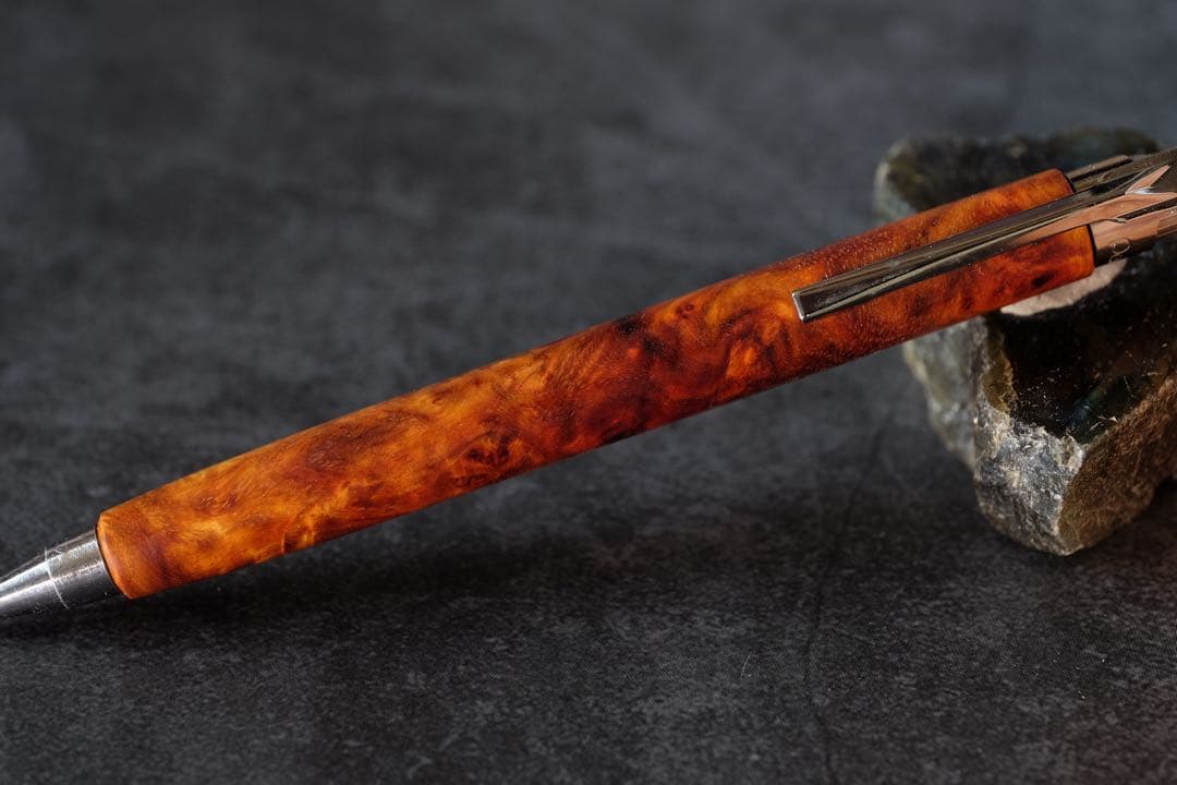 PG5木軸カスタム0230　高村杢工房 製図用シャープペンシル　花梨瘤