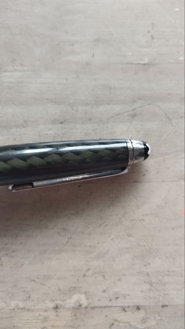 レア　モンブラン ソリテール カーボン スチール ボールペン 　ローラーボール
