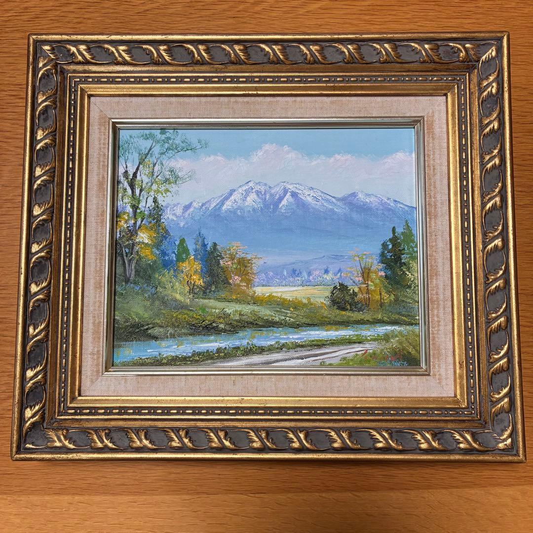 「仙丈岳」 南アルプス 額装 直筆 サインあり