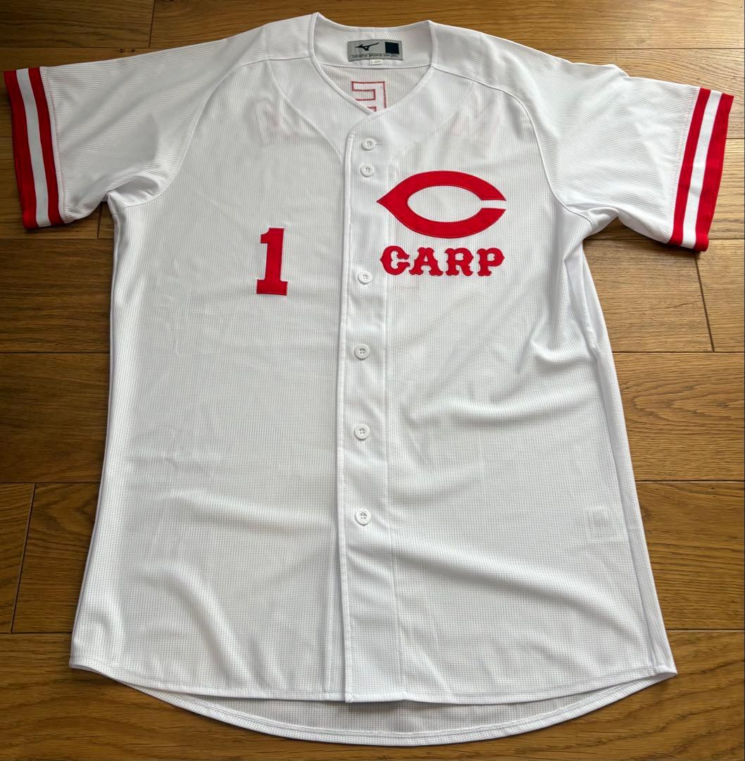 【美品】広島カープ　前田智徳　復刻　ユニフォーム　サイズL ホーム