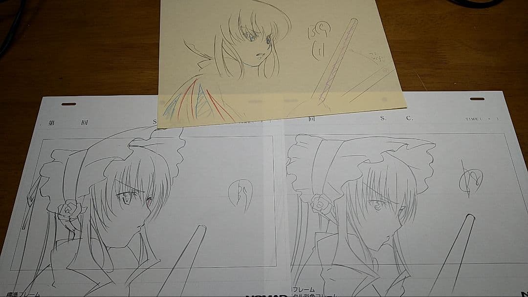 ローゼンメイデン　真紅　直筆原画