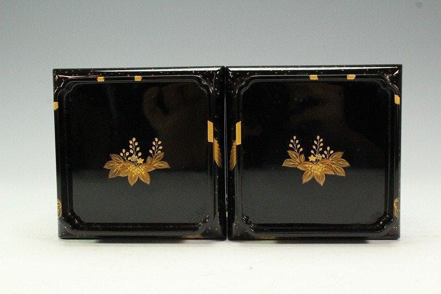 極上 桐鳳蒔絵 碗台 盃台 一対 旧家蔵出