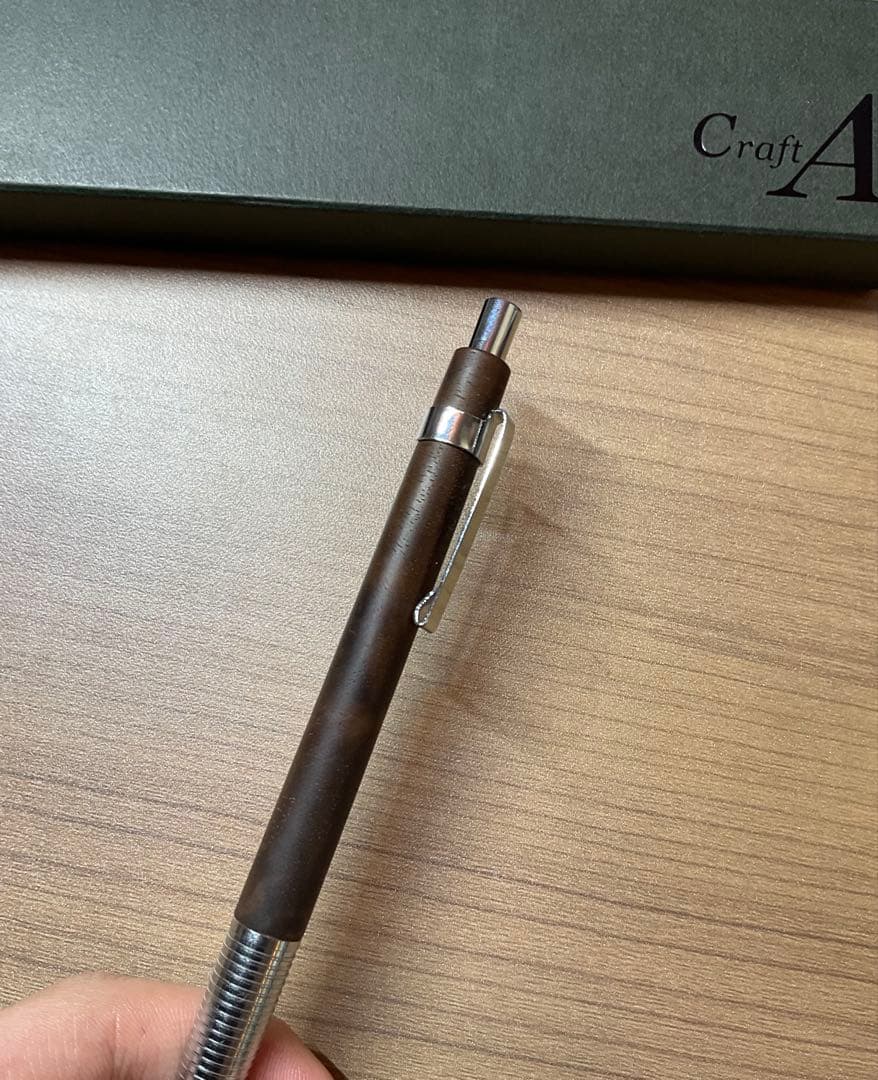 クラフトA mp201 シャーペン0.5mmクラロウォールナット　瘤杢