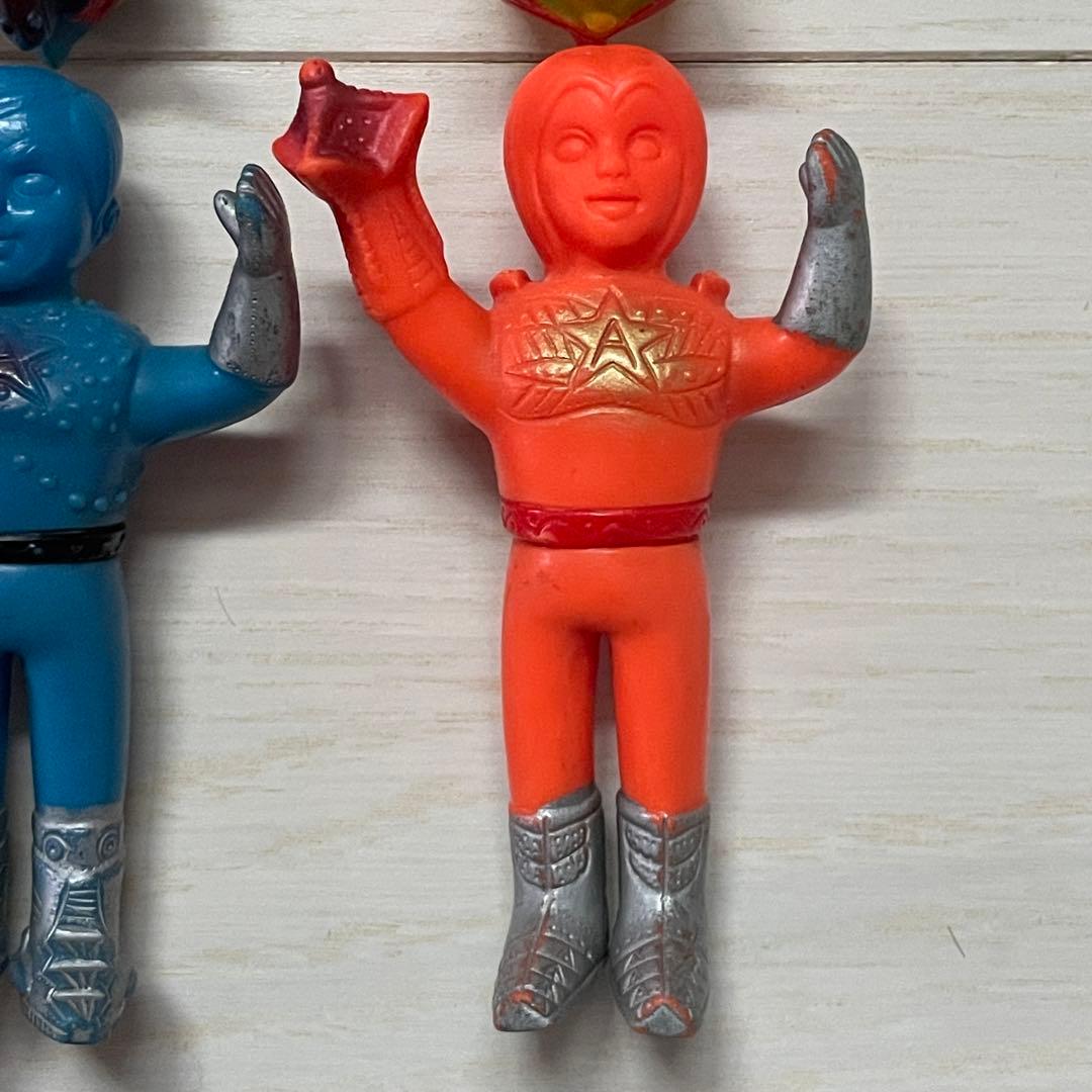 アストロミュー5 ミニソフビ マスクとりかえ隊員5体セット