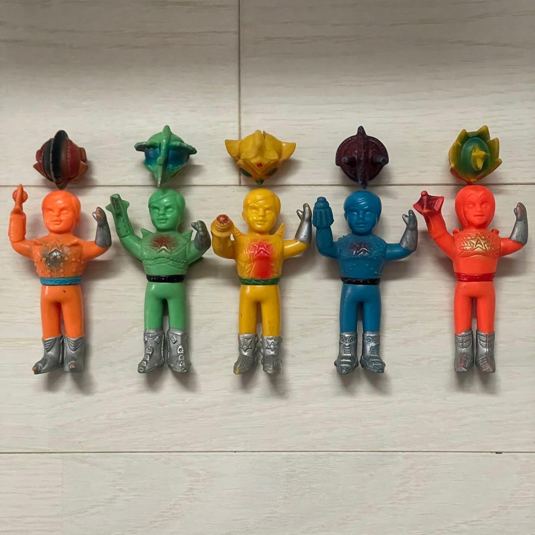 アストロミュー5 ミニソフビ マスクとりかえ隊員5体セット