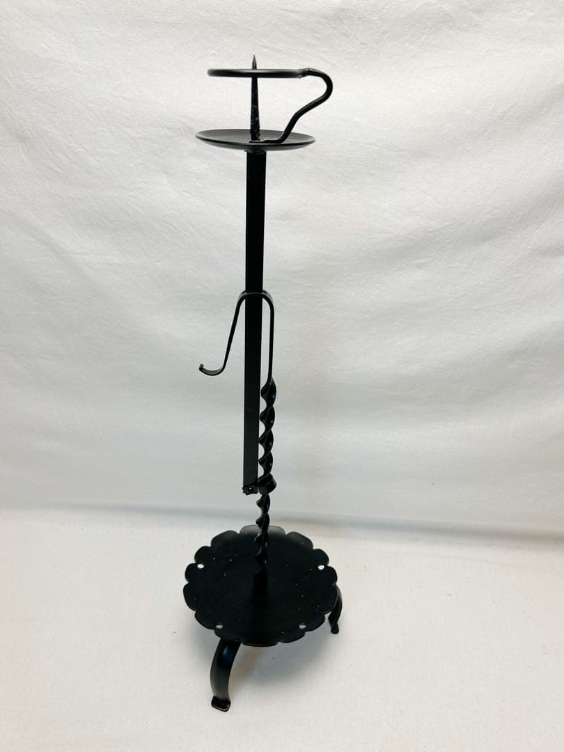 ほぼ未使用 茶道具 膳燭 夜咄道具 燭台 元箱