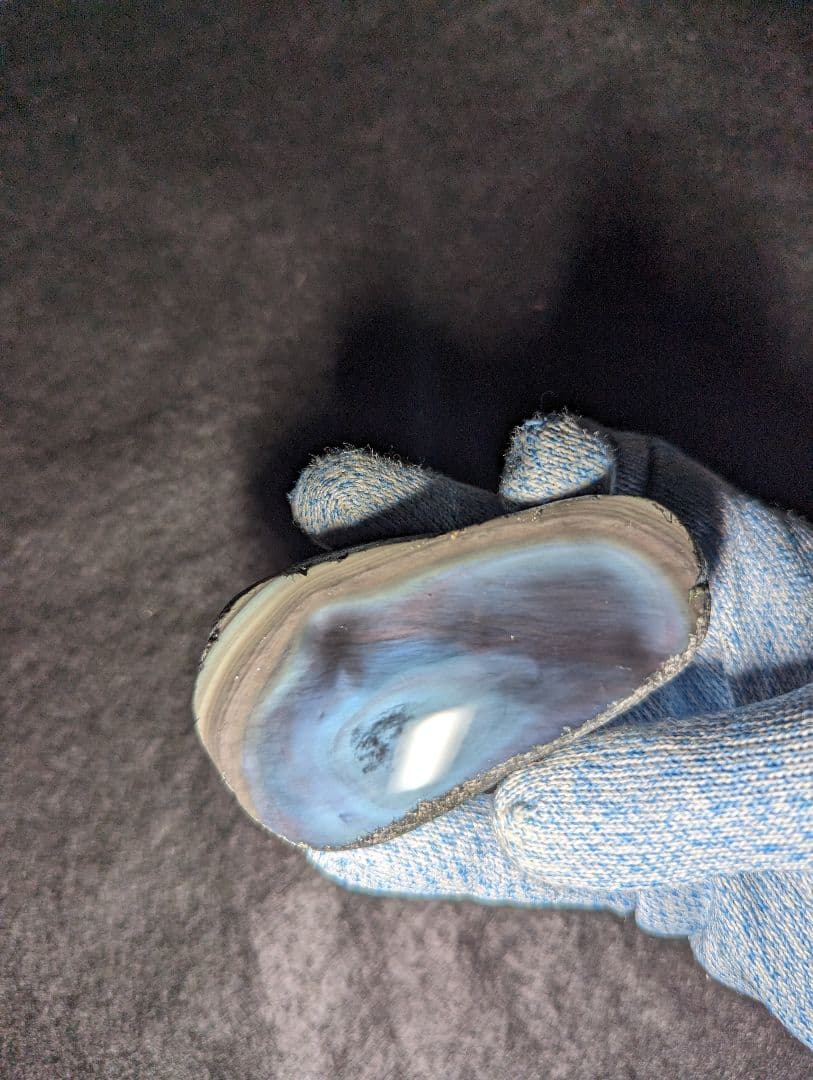 【研磨品】十勝石玲瓏　北海道産レインボーオブシディアン　十勝石　玲瓏石