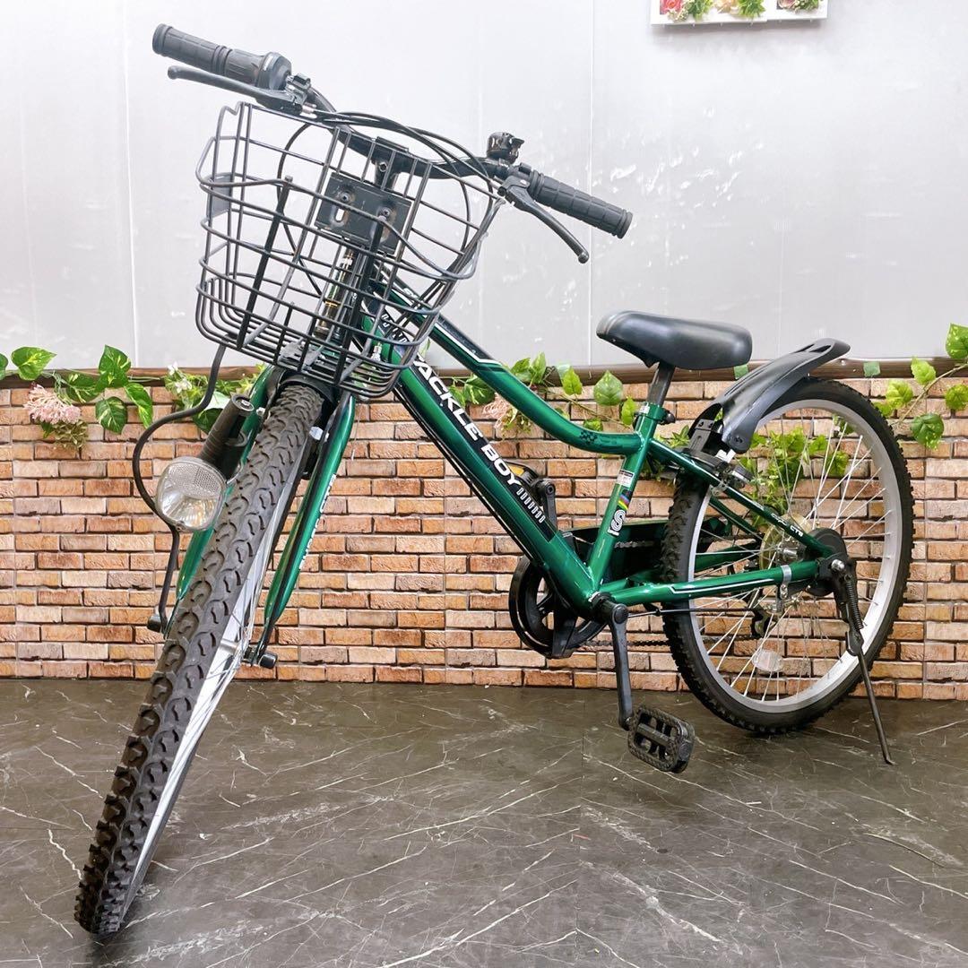 【74】子供用自転車 子供車 TACKLE BOY グリーン 24インチ