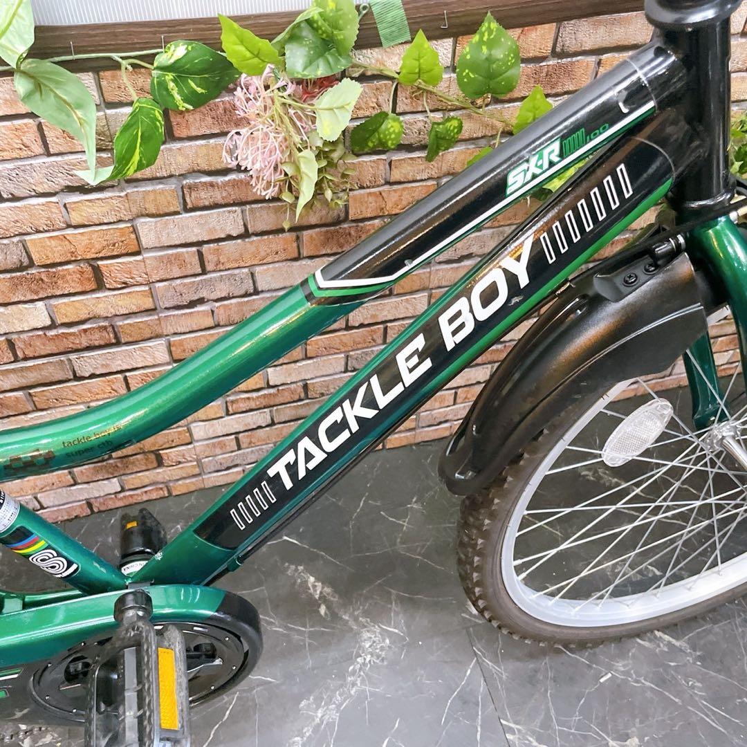 【74】子供用自転車 子供車 TACKLE BOY グリーン 24インチ