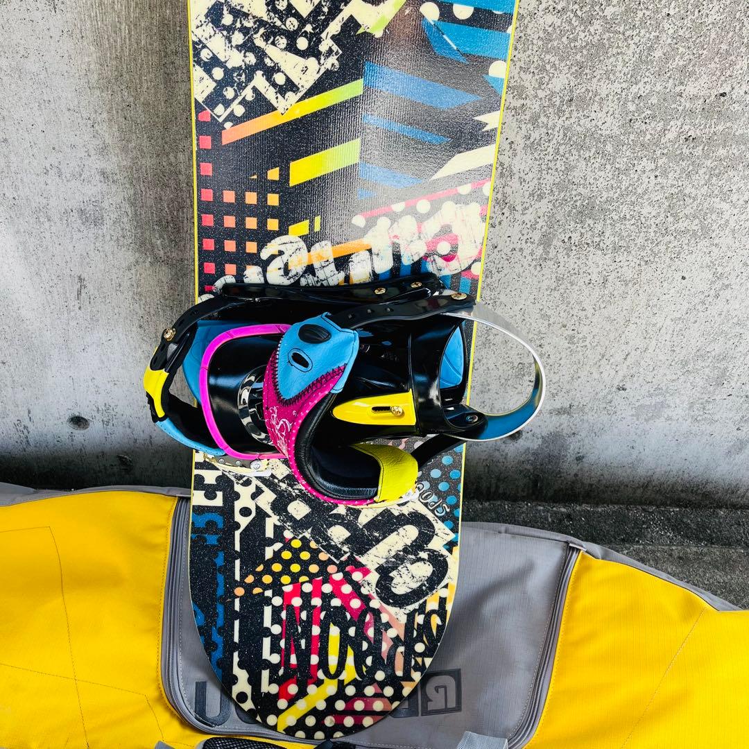 SPOON スノーボード　スノボービンディングセット　147cm ケース付き