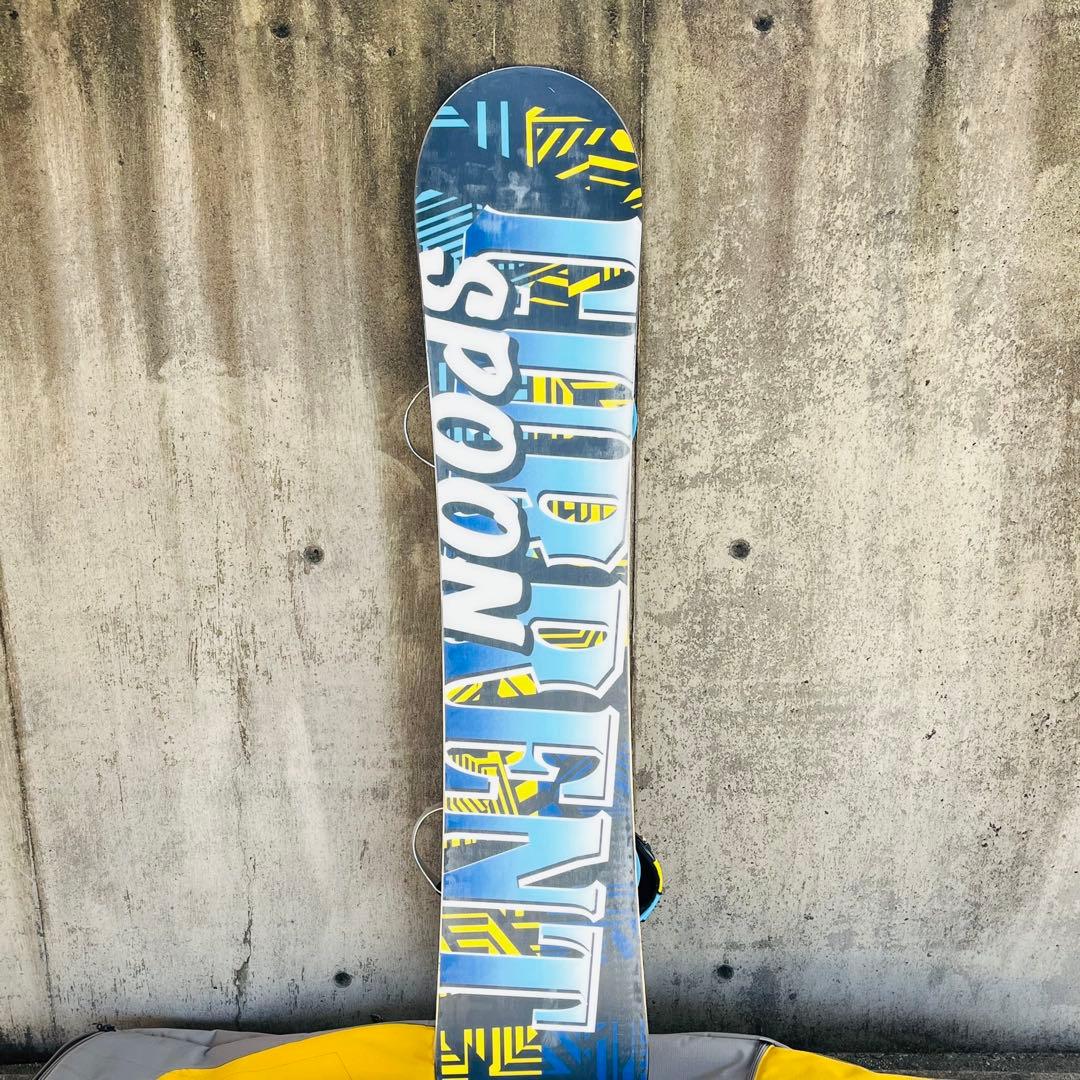 SPOON スノーボード　スノボービンディングセット　147cm ケース付き