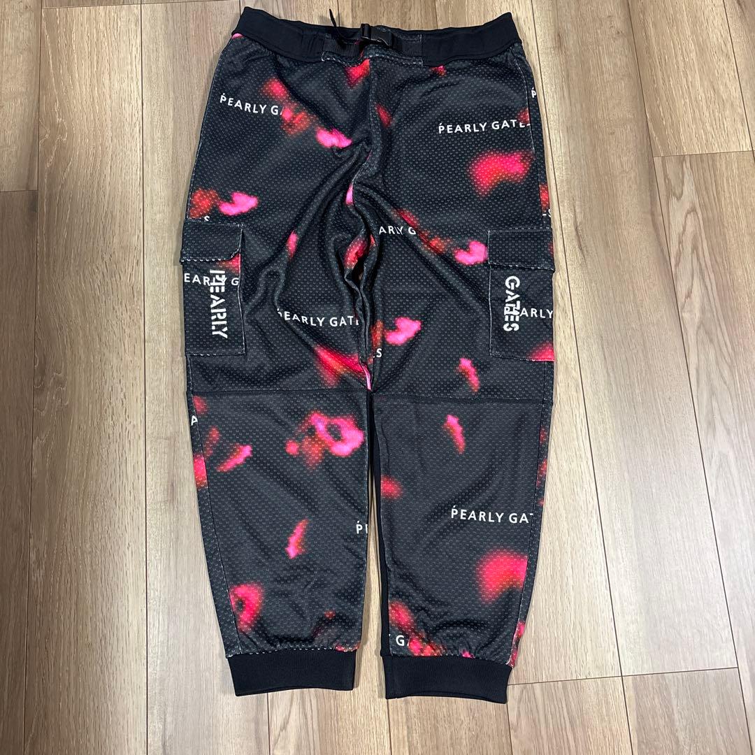 PEARLY GATES フラワーパターン ジョガーパンツ