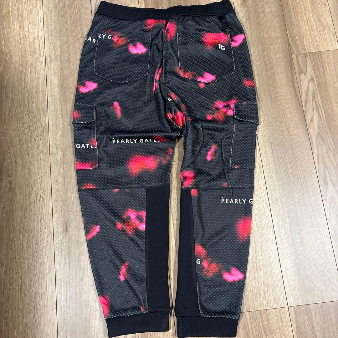 【美品】PEARLY GATES フラワーパターン ジョガーパンツ
