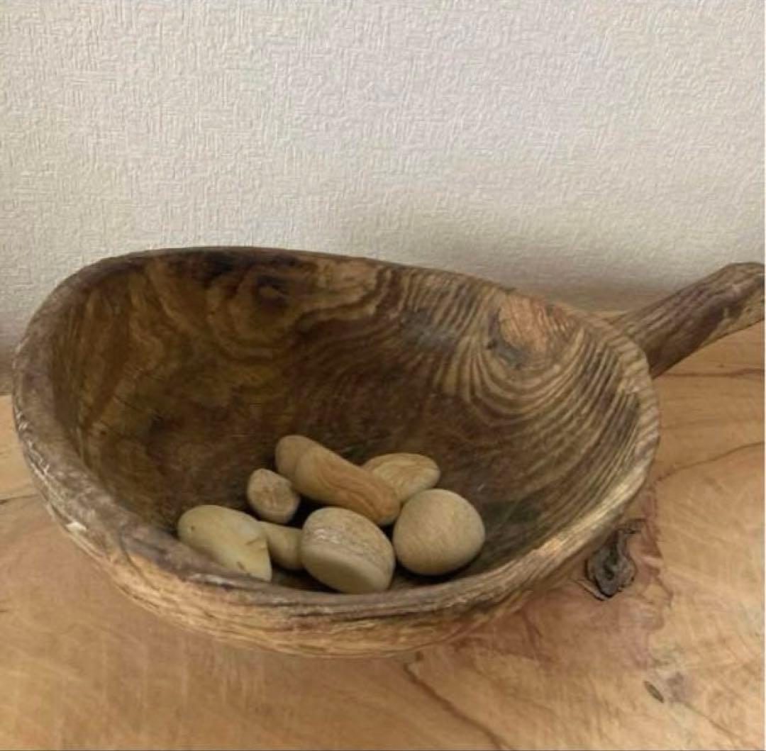 李朝　柄杓　ウッドボウル　木工品　古道具　坂田　古民具　古物　李朝家具　骨董韓国