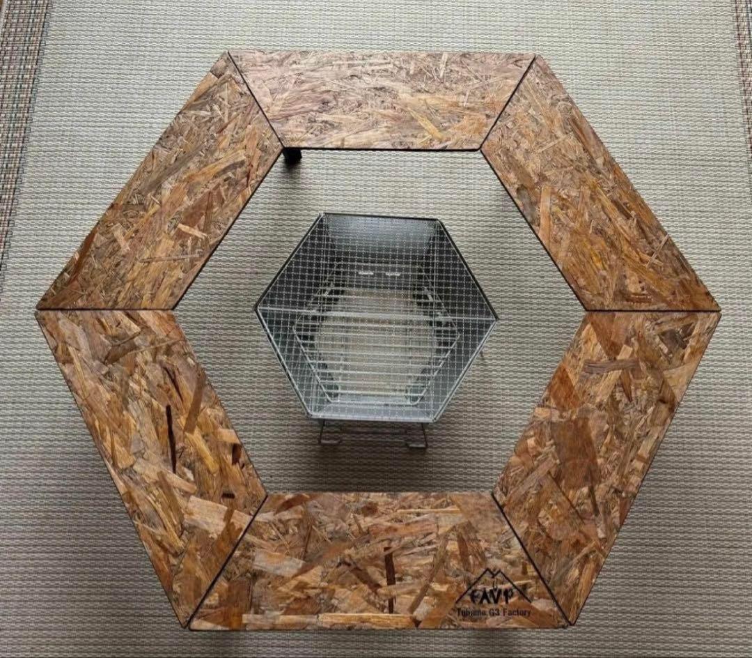 ヘキサテーブル65 スケルトンブラック塗装　FH65sb