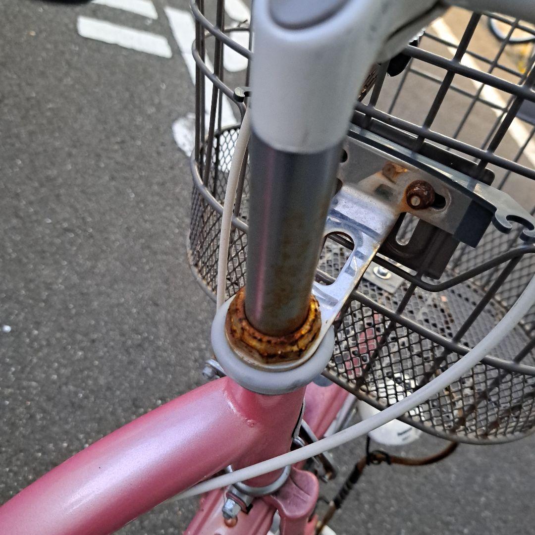 20インチ　子供用自転車 ピンク 前カゴ付き