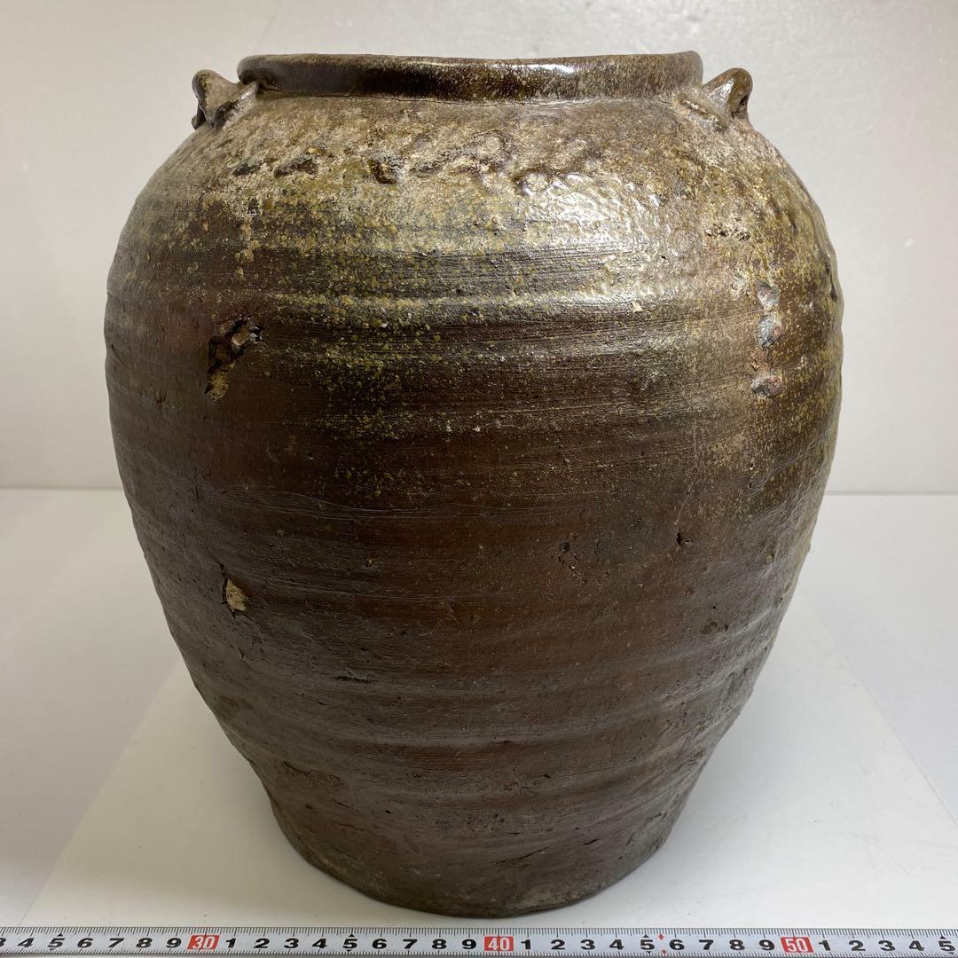 鎌倉時代　古備前壷　共箱　高さ約30㎝　東Y7-0228④タトオ