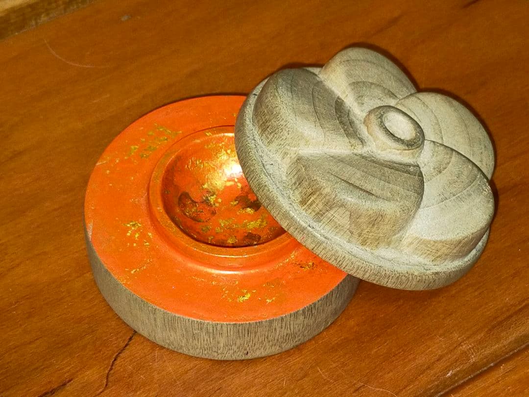 ♥ 武夫　桐　香合　共箱付き　骨董　古玩