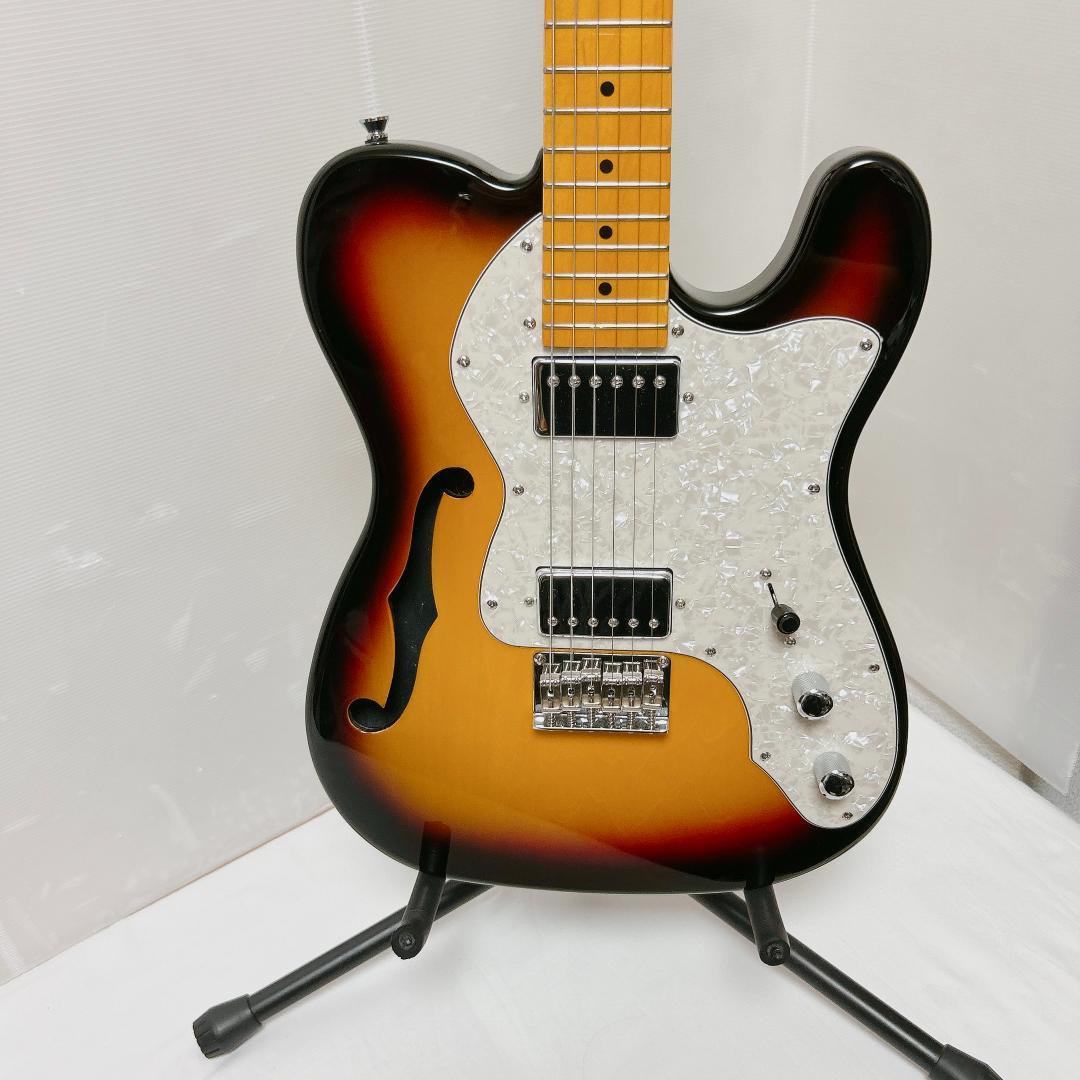 美品 Donner ドナー Telecaster Thinline サンバースト