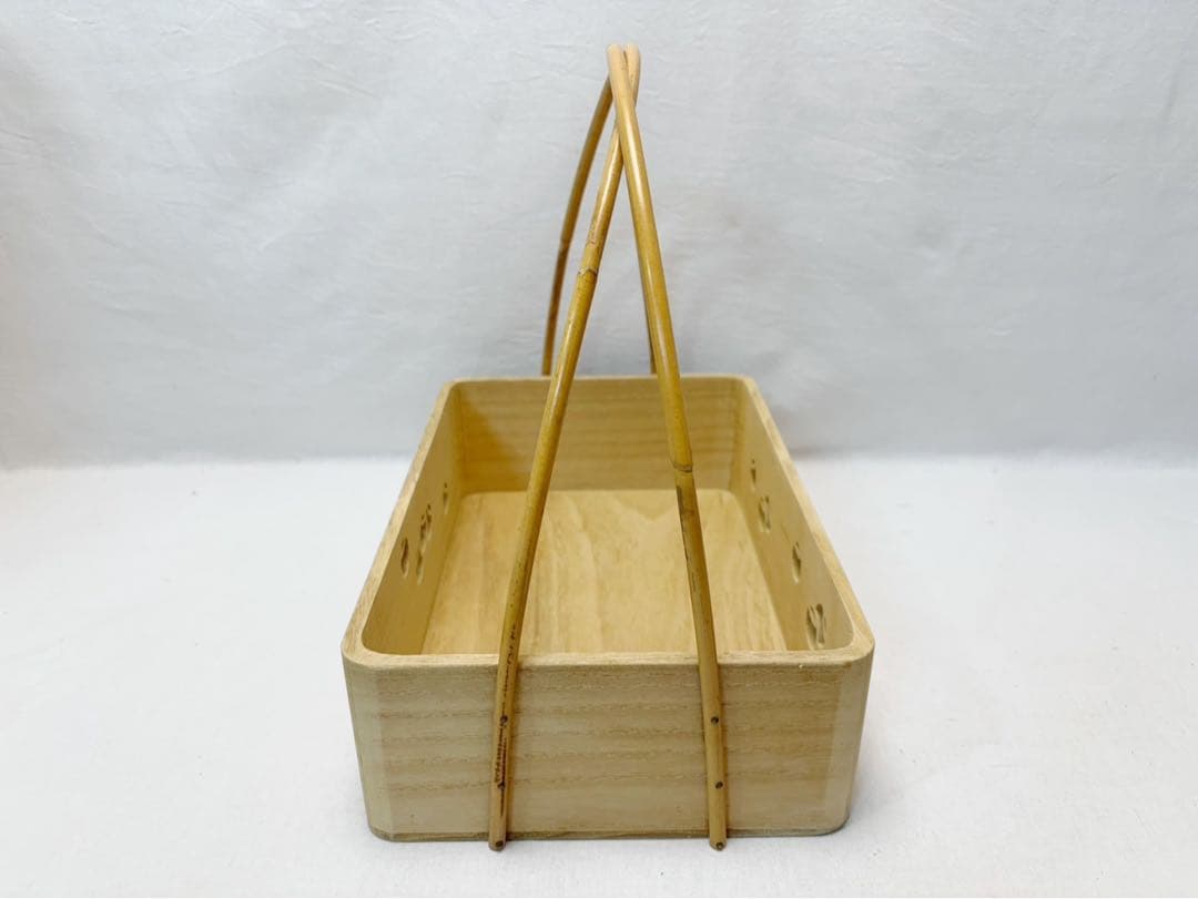 未使用 茶道具 桐 一燈好写 つぼつぼ透かし 手持ち莨盆 喫煙具 木工芸 紙箱