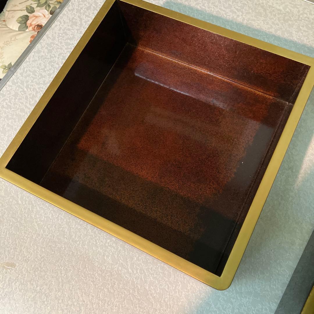 重箱　昭和レトロ　鶴亀　2段重箱　2セット　骨董品　台付