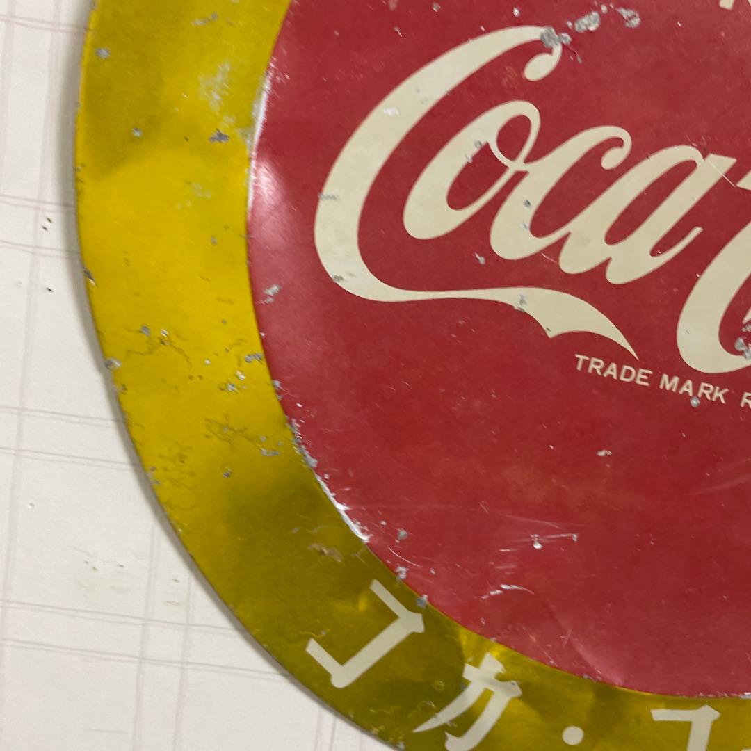 早い者勝ち　レトロ 70sコカコーラアルミ看板 /ヴィンテージブリキホーロー看板