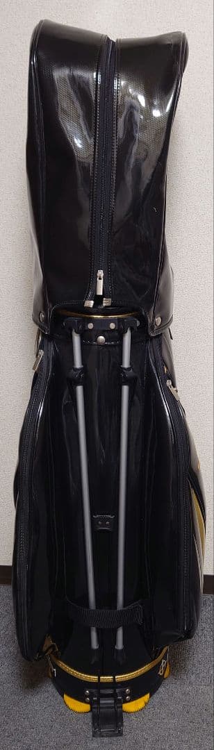 LEXIM キャディバッグ ブラック・ゴールド　スタンド付き❗️