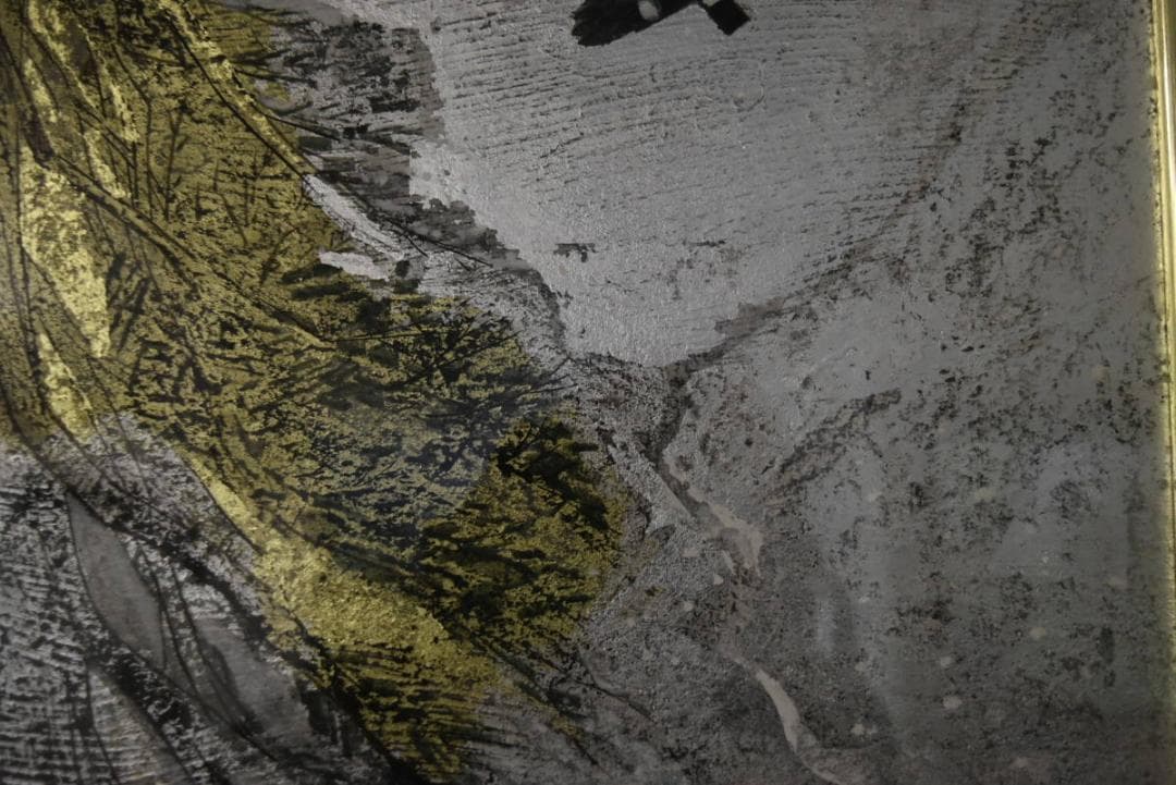 【真作】関出/創画会/八甲田一隅/共シール/掛軸/名家伝来/Z-879