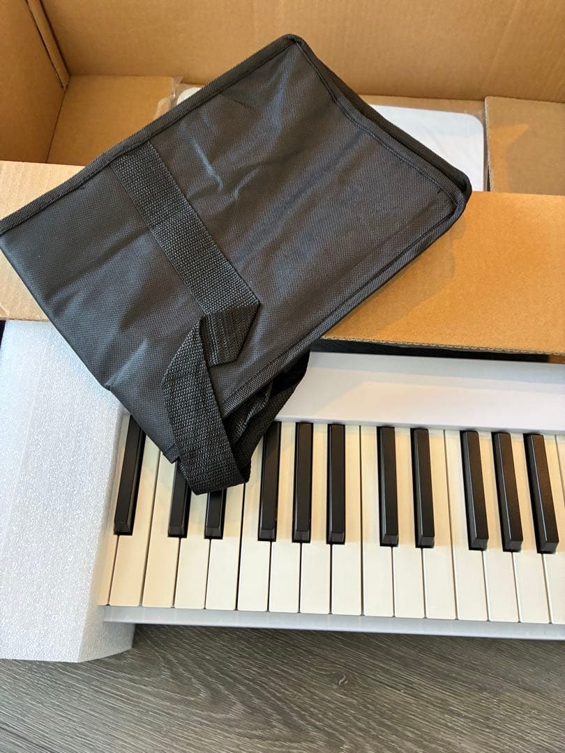 Moon  電子ピアノ 88鍵盤 折りたたみ式 電子キーボード 白