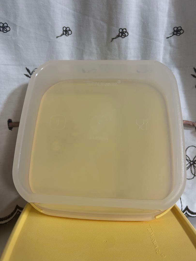 【Tupperware】ピクニックセット　イエロー（中古）