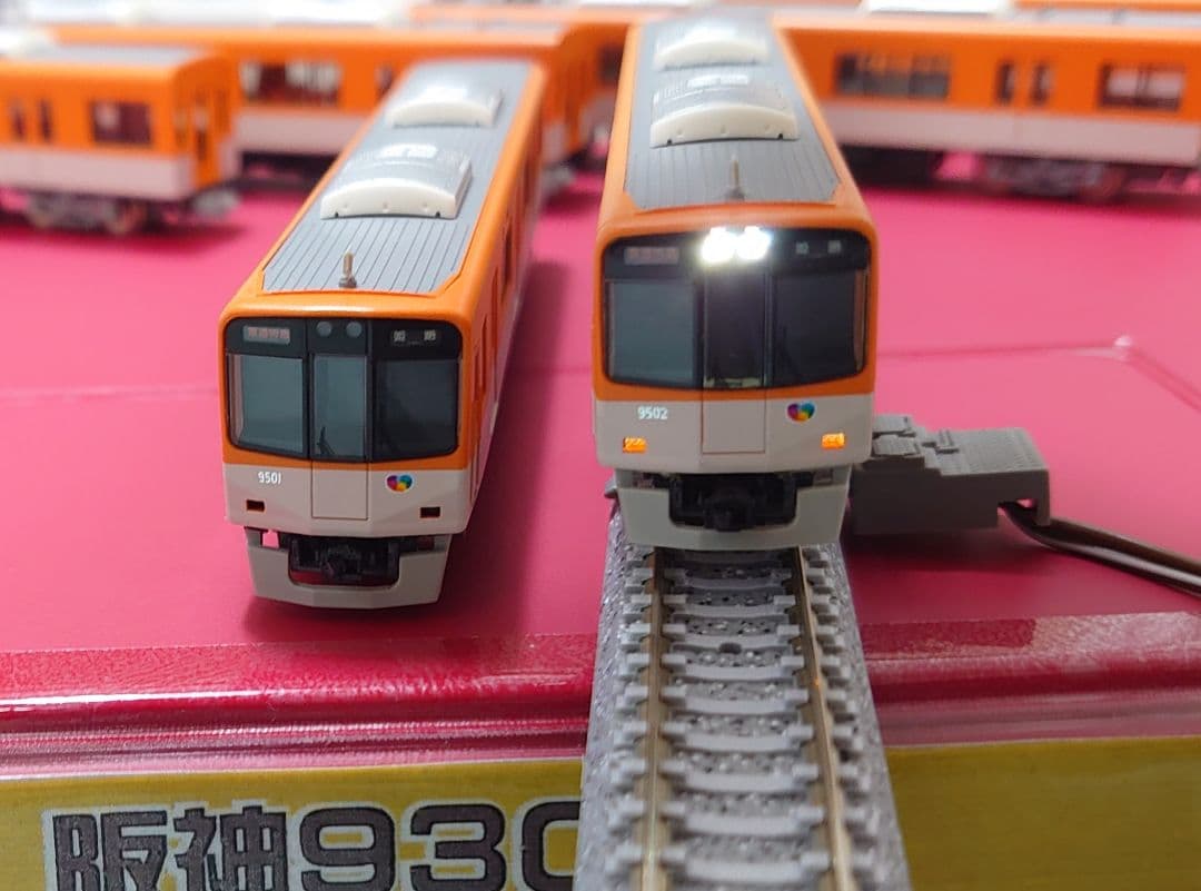 白ライト 標識灯点灯 阪神 9300系 6両 グリーンマックス 前面仕上