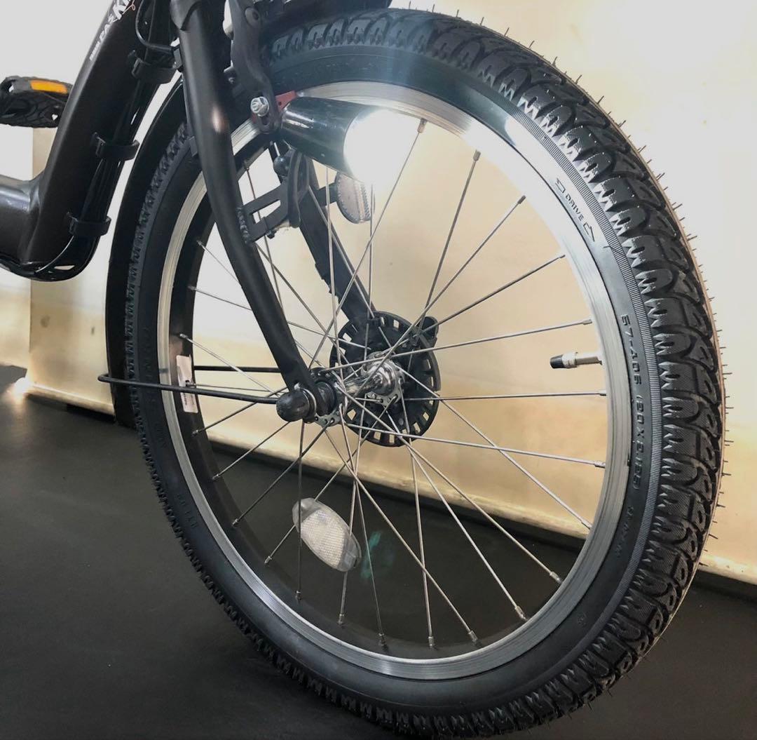 1年保証　ヤマハ　パスキッス　20インチ　子供乗せ　茶色　電動アシスト自転車