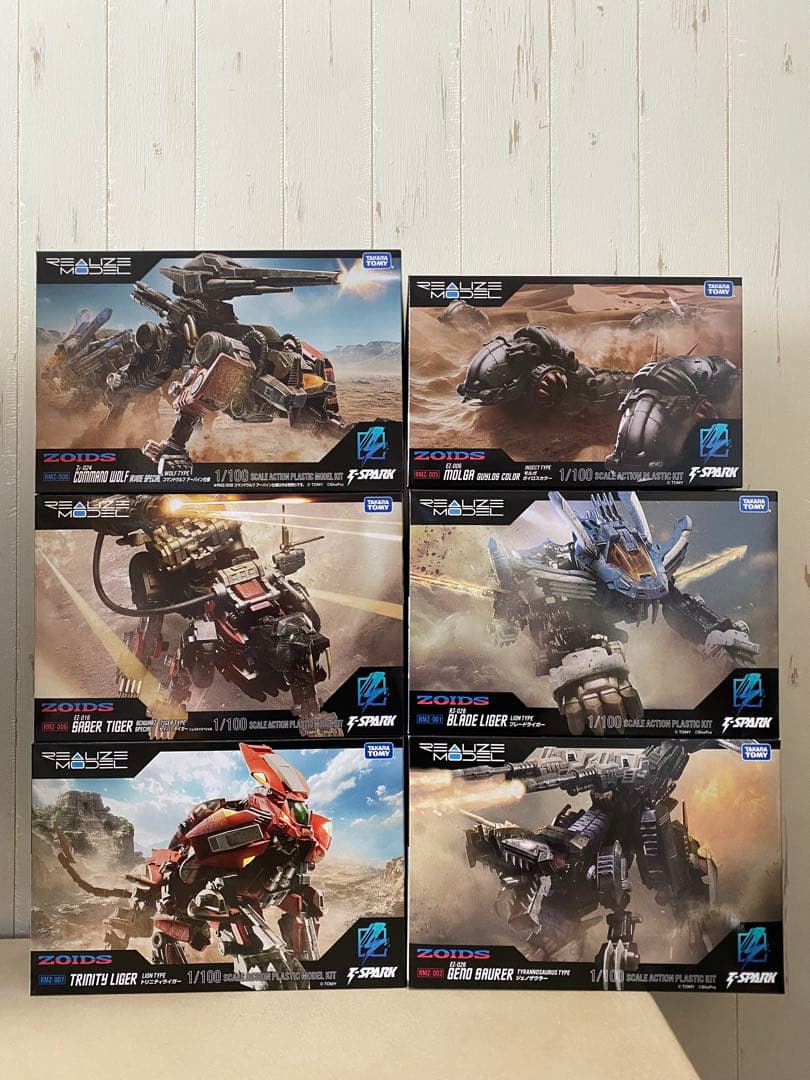 ZOIDS T-SPARK REALIZE MODEL 6点まとめ売り