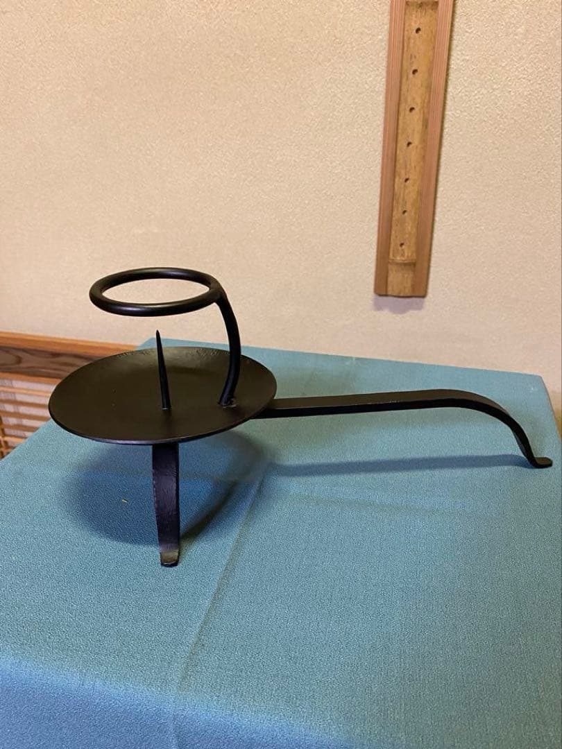 茶道具/ 夜咄道具 手燭 懐石 蝋燭立て 一対