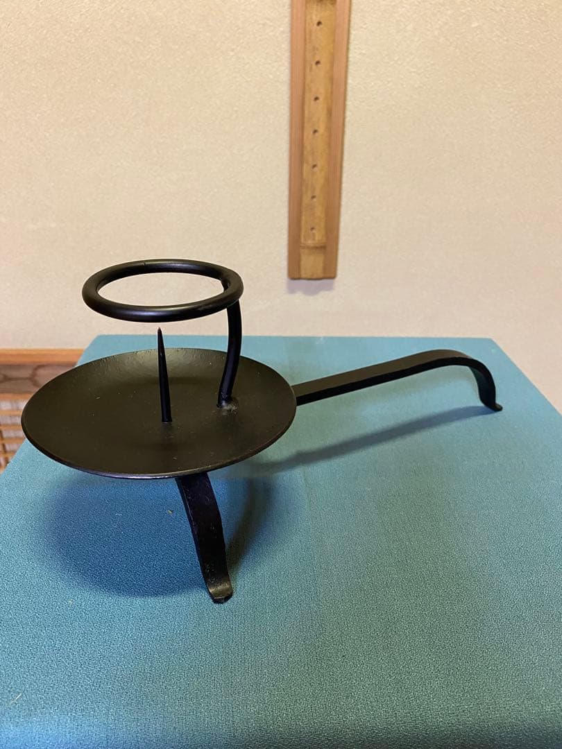 茶道具/ 夜咄道具 手燭 懐石 蝋燭立て 一対