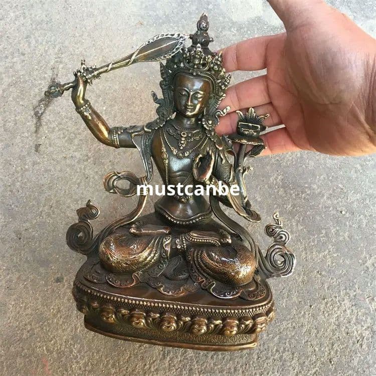 仏教美術 文殊普賢菩薩 家内 仏堂 奉安します銅製 仏像 彫刻 置物 開運 風水