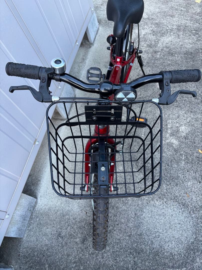 美品　Jeep 赤18インチ自転車　高崎市周辺直接引き渡し